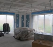 Séjour avant peinture