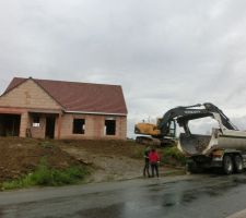 Le terrassier en action