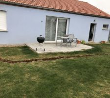 Début des travaux terrasse