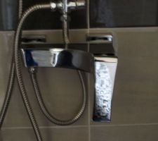 28 septembre : détail mitigeur de la douche