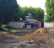 Démarrage du terrassement