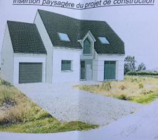 Implantation de la maison sur le terrain