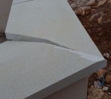 La pose des couvertines mal faite