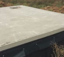 Dalle du garage coulée aujourd'hui