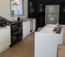 Notre cuisine en cours de montage.
