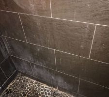 Douche italienne sol en mosaique