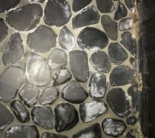 Douche italienne sol en mosaique