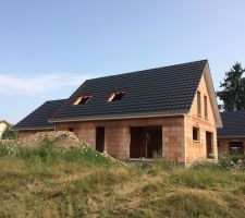 Toiture avant maison