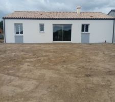 Vu du terrain derriere la maison