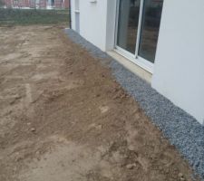 Vu du terrain derriere la maison