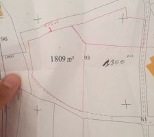 Il d agit de la partie ou On peut lire 1800 m2 1300 m2 ns reviennent