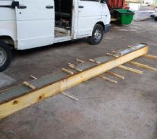 Linteau de la porte de garage ( 3m60)