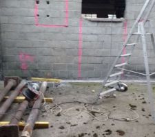 Mise en forme de la façade ( maçonnerie / linteau / découpe)