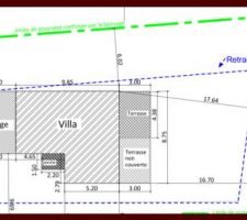 Plan de masse avec emprise au sol