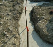 Les angles sont poses au laser