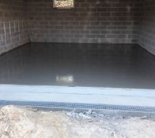 B&eacute;ton auto lissant r&eacute;alis&eacute; nous m&ecirc;me.