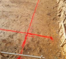 Mise en place des Chaises avec fils montrant le niveau du plancher fini