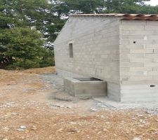 Création de la cour anglaise pour l'entrée du vide sanitaire