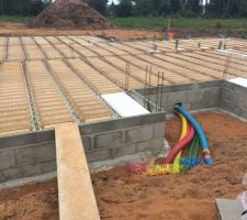 Pr&eacute;paration de la dalle