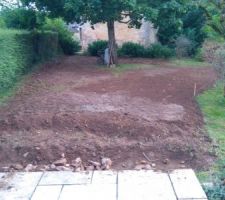 Remise a niveau du jardin coté sud