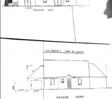 Vue de n&ocirc;tre maison sur le cot&eacute; est ou nous voulons faire une extension mais probl&egrave;me avec le plu
