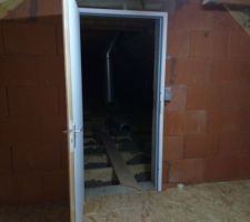 Plancher au-dessus du garage.