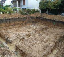 Fouilles inondées