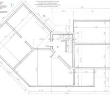 Plan des murs porteurs/cave