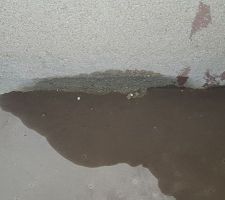 On regarde un peu le Placo au sous sols afin de s assurer que la maison soit étanche avec le crépi car on a encore une nouvelle infiltration d eau.
Sérieusement sans jeux de mots c est la goutte qui fait déborder le vase.