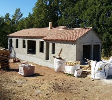 Fin de la toiture Maison et garage