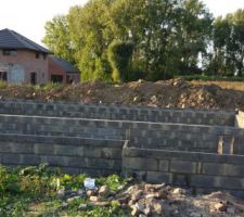 Vide sanitaire 4 rangs de parpaing de 25 cm