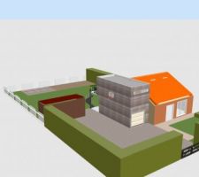 Projet 3D realise sous Sweet home 3D