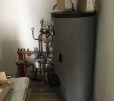 Installation ballon eau chaude et systeme pac