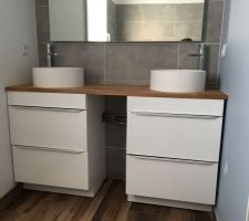 Meuble de salle de bain etage