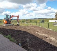 Faire un chemin pour le passage des engins ...le garder parait une bonne id&eacute;e .....