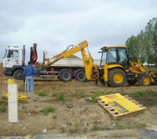 Les engins au travail