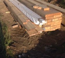 La charpente livrée !