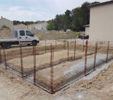 Ferraillage en place