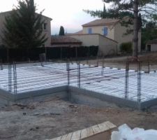 Isolation plancher avant coulage de la dalle