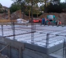 Isolation plancher avant coulage de la dalle