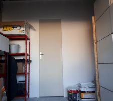 Mercredi 23 août 2017 : Peinture cloison arrière-cuisine/garage