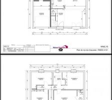 Plans RDC et étage de base