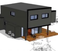 Vue 3D de la maison