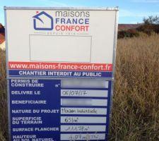 Notre beau panneau !
Le début de la concrétisation du projet :-)