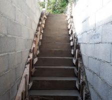Coulage de l'escalier de service