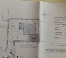 Plan de la maison sur le terrain