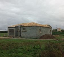 Notre charpente 4 pans finie