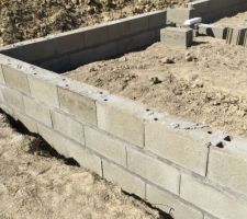 Elévation des murs du vide sanitaire