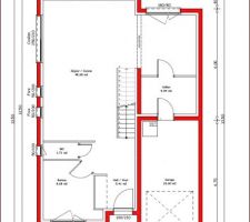 Plan du premier étage