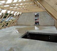 La charpente vu de l'intérieur